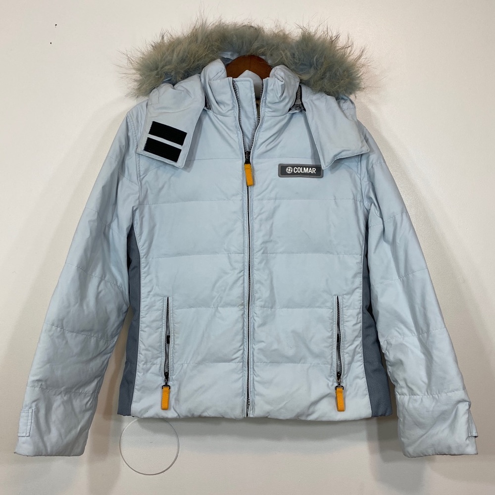 Colmar Sky Blue Hooded Ski Jacket